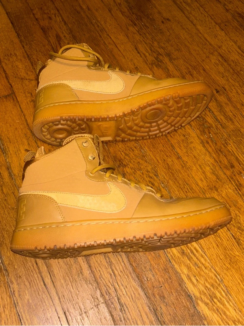 Nike Men's High-Top Sneakers in Wheat/Tan